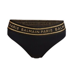 Balmain Brief Bottoms Black/Gold Women’s EU 36/US 4 $490